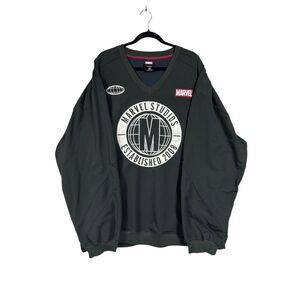Boxlunch Marvel Studios Embroidered Sports Sweatshirt Sz 3X Black